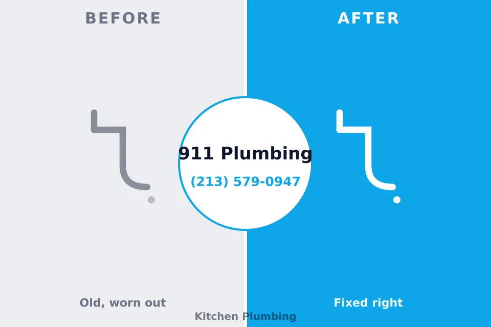 Before and after: plumbing repair Willow Street, PA
